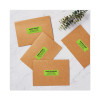 High-Visibility Permanent Laser Id Labels, 1 x 2.63, Neon Green, 750/Pack