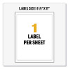 Ultraduty Ghs Chemical Waterproof And Uv Resistant Labels, 8.5 X 11, White, 50/Box