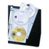 Two-Sided Cd Organizer Sheets For Three-Ring Binder, 4 Disc Capacity, Clear, 5/Pack