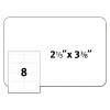 Flexible Adhesive Name Badge Labels, 3.38 X 2.33, White, 160/Pack