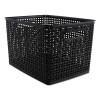 Weave Bins, 13.88 X 10.5 X 8.75, Black, 2/Pack
