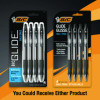 Glide Bold Ballpoint Pen, Retractable, Bold 1.6 Mm, Black Ink, Translucent Black Barrel, 4/Pack
