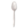 Individually Wrapped Mediumweight Cutlery, Spoon, Plastic, White, 1,000/Carton