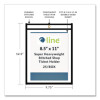 Stitched Shop Ticket Holders, Super Heavy-Duty, Top Load 8.5 x 11 Insert, Clear Front, Black Border, 25/Box