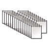Stitched Shop Ticket Holders, Super Heavy-Duty, Top Load 8.5 x 11 Insert, Clear Front, Black Border, 25/Box