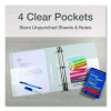 Premier Easy Open Clearvue Locking Slant-D Ring Binder, 3 Rings, 1.5" Capacity, 11 X 8.5, White