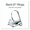 Xtralife Clearvue Non-Stick Slant-D Ring Binder, 3 Rings, 3" Capacity, 11 x 8.5, White