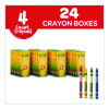 Classic Color Cello Pack Party Favor Crayons, Regular Size, 0.31" x 3.63", 4 Assorted Colors, 4/Pack, 360 Packs/Carton