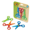 Safety Scissors, Rounded Tip, Straight Assorted Color Handles, 3/Pack