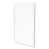 Classic Image Single-Sided Wall Sign Holder, Plastic, 11 X 17 Insert, Clear