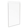Classic Image Single-Sided Wall Sign Holder, Plastic, 11 X 17 Insert, Clear