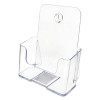 Docuholder For Countertop/Wall-Mount, Booklet Size, 6.5w X 3.75d X 7.75h, Clear