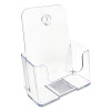 Docuholder For Countertop/Wall-Mount, Booklet Size, 6.5w X 3.75d X 7.75h, Clear