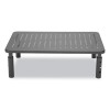 Adjustable Rectangular Monitor Stand, 14" x 9" x 3.25" To 5.25", Black, Supports 44 Lbs