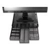 Perch Monitor Stand And Desk Organizer, 13" x 12.5" x 3", Black