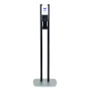 Es10 Dispenser Floor Stand With Automatic Hand Sanitizer Dispenser, 15.56 x 11.75 x 51.82, Graphite