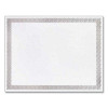Foil Border Certificates, 8.5 X 11, Ivory/Silver, Braided With Silver Border, 15/Pack