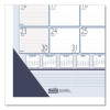 Recycled Contempo Desk Pad Calendar, 22 x 17, White/Blue Sheets, Blue Binding, Blue Corners, 12-Month (Jan To Dec): 2026