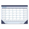 Recycled Contempo Desk Pad Calendar, 22 x 17, White/Blue Sheets, Blue Binding, Blue Corners, 12-Month (Jan To Dec): 2026