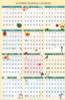 Recycled Academic Seasonal Laminated Wall Calendar, Illustrated Seasons, 24 x 37, 12-Month (July To June), 2025 To 2026