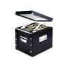 File Box, Letter Files, 11.75" X 9.75" X 9.5", Black