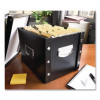 File Box, Letter Files, 11.75" X 9.75" X 9.5", Black