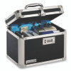 Latching Lid Locking Personal Security Box, 1 Compartment, Combination Lock, 10" x 7.5" x 7.75", Black