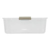 50 Qt. Latch Lid Underbed Storage Box, 17.75" x 32.5" x 6.5", Clear