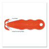 Kurve Blade Plus Safety Cutter, 5.75" Plastic Handle, Orange, 10/Box