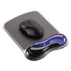 Duo Gel Wave Mouse Pad With Wrist Rest, 9.37 x 13, Blue