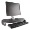 Crt/Lcd Stand With Keyboard Storage, 23" X 13.25" X 3", Black, Supports 80 Lbs