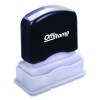Pre-Inked Message Stamp With Blank Date Box, Received, 1.63" X 0.38", Red Ink