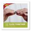 Damage-Free Hanging Picture Hanging Strip Pairs, Holds Up To 3.75 Lb, Large: 0.75" x 3.65", Black, 4/Pack