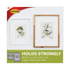 Damage-Free Hanging Picture Hanging Strip Pairs, (8) Large (0.63" x 3.63"), (4) Medium (0.5" x 2.75"), White, 12/Pack