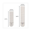Damage-Free Hanging Picture Hanging Strip Pairs, (8) Large (0.63" x 3.63"), (4) Medium (0.5" x 2.75"), White, 12/Pack