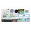 100% Recycled Paper Super Sticky Notes, Ruled, 4" x 6", Oasis, 45 Sheets/Pad, 4 Pads/Pack