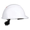 H-700 Series Securefit Hard Hat With Uvicator, Front Brim, 4-Point Pressure Diffusion Ratchet, One Size Fits Most, White