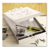 Aluminum Storage Clipboard, Holds 8.5 x 12 Sheets, Silver