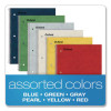 One-Subject Notebook, Medium/College Rule, Assorted Cover Colors, (100) 11 x 9 Sheets, 6/Pack