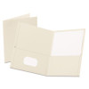 Twin-Pocket Folder, Accommodates (100) 11 x 8.5 Sheets, White, 25/Box