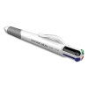 Inkjoy Quatro Multi-Color Ballpoint Pen, Retractable, Medium 1 Mm, Assorted Business/Fashion Ink And Barrel Colors, 3/Pack