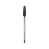 Inkjoy 50St Ballpoint Pen, Stick, Medium 1 Mm, Black Ink, Clear Barrel, Dozen
