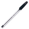 Inkjoy 50St Ballpoint Pen, Stick, Medium 1 Mm, Black Ink, Clear Barrel, Dozen