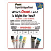 Super Hi-Polymer Lead Refills, 0.5 Mm, Hb, Black, 30/Tube