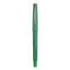 Razor Point Fine Line Porous Point Pen, Stick, Extra-Fine 0.3 Mm, Green Ink, Green Barrel, Dozen