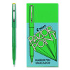Razor Point Fine Line Porous Point Pen, Stick, Extra-Fine 0.3 Mm, Green Ink, Green Barrel, Dozen