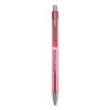 Better Ballpoint Pen, Retractable, Medium 1 Mm, Red Ink, Translucent Red Barrel, Dozen