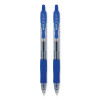 G2 Premium Gel Pen, Retractable, Fine 0.7 Mm, Blue Ink, Smoke/Blue Barrel, 2/Pack