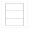 Perforated Paper, 3.66" And 7.33" From Bottom, 92 Bright, 24 Lb Bond Weight, 8.5 x 11, White, 500/Ream, 5 Reams/Carton