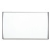 Arc Frame Cubicle Board, Magnetic Dry Erase, 24" x 14", White Surface, Satin Aluminum Frame